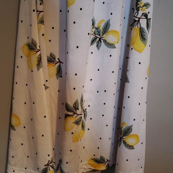 Ocean Pacific Lemon/White Off-Shoulder 🍋 Dress - Size M - Picture 7 of 9